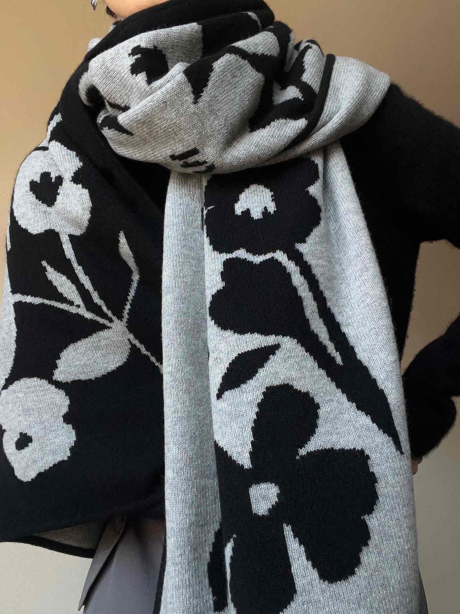 Floral Cashmere Scarf