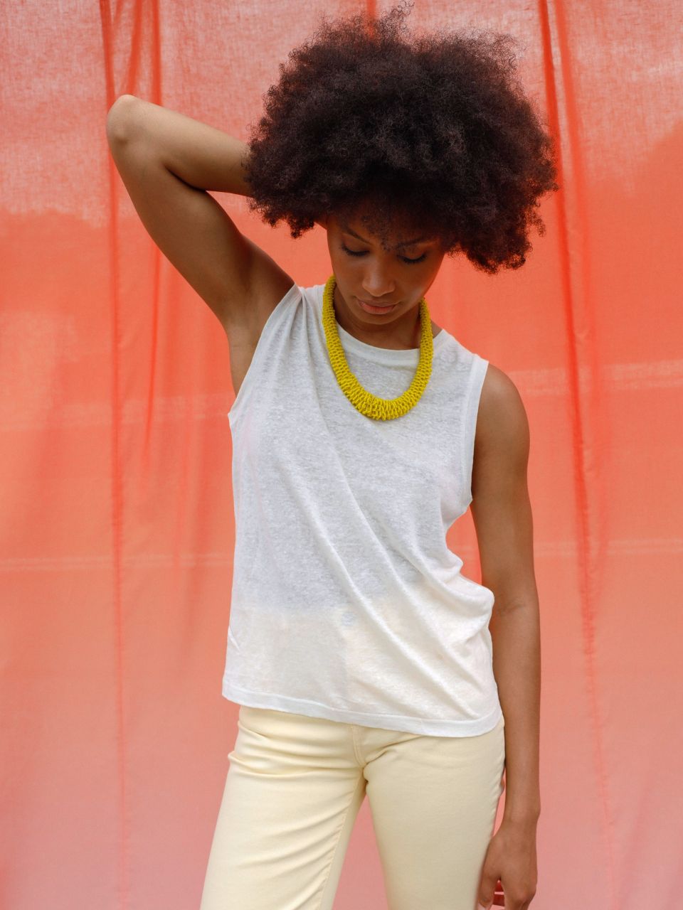 Linen Sleeveless Tank