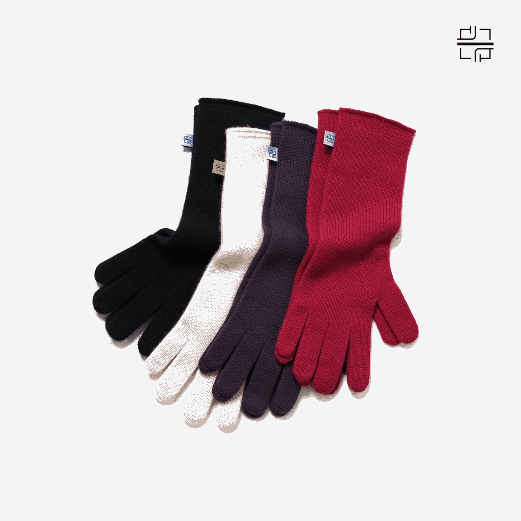 Long cashmere gloves