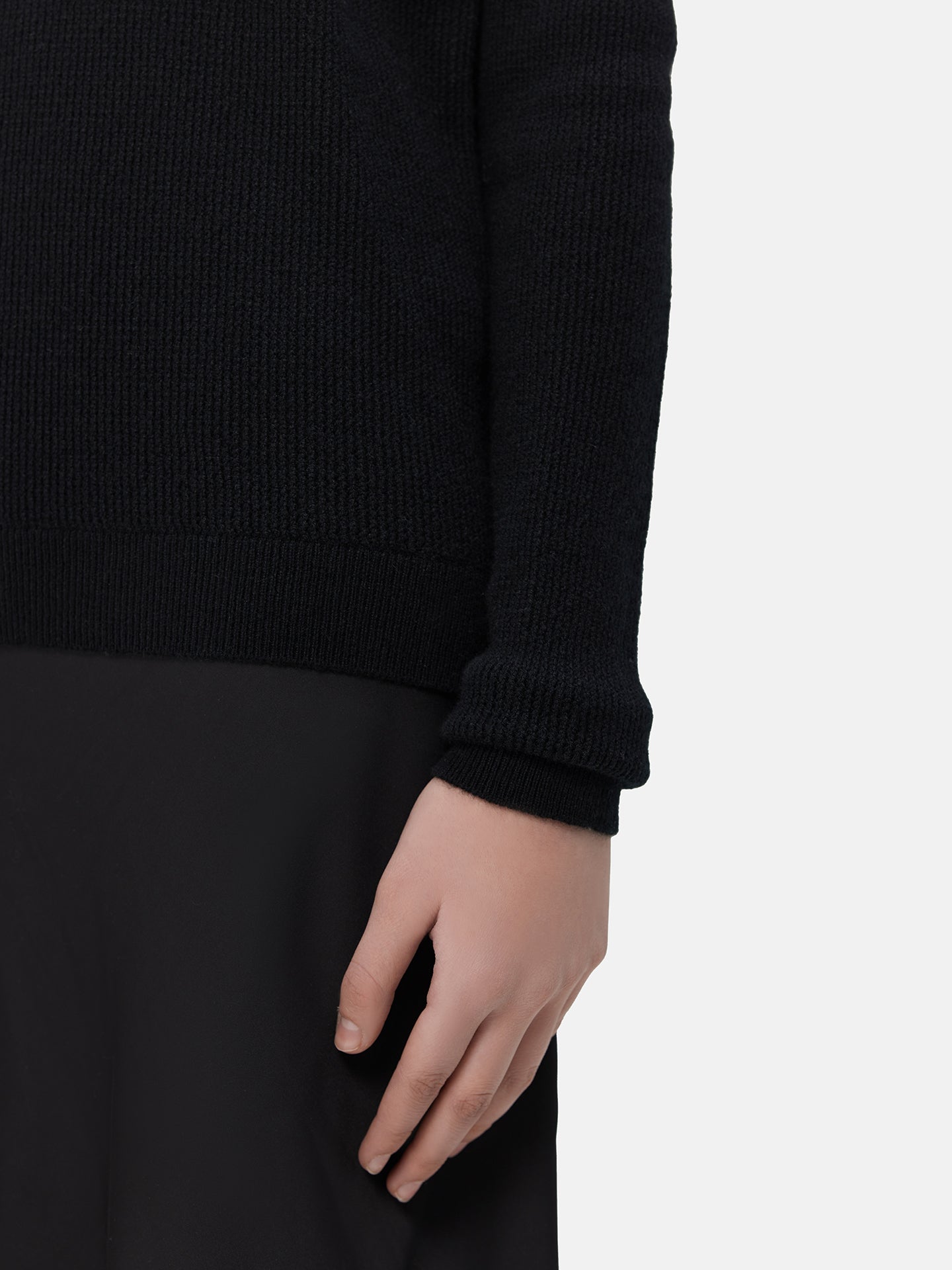 Mesh Knit Cashmere Sweater