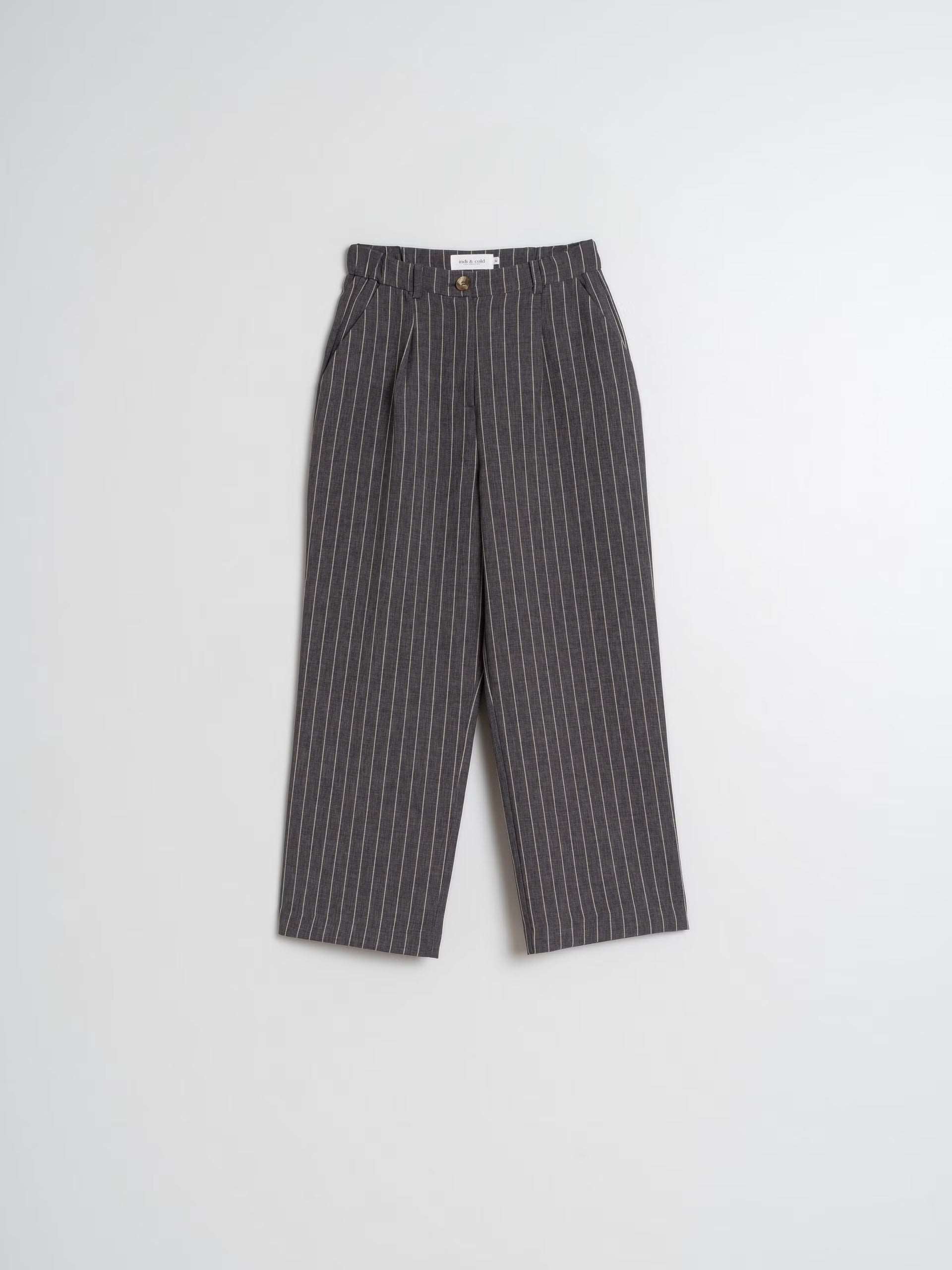 Tailored pinstripe pants