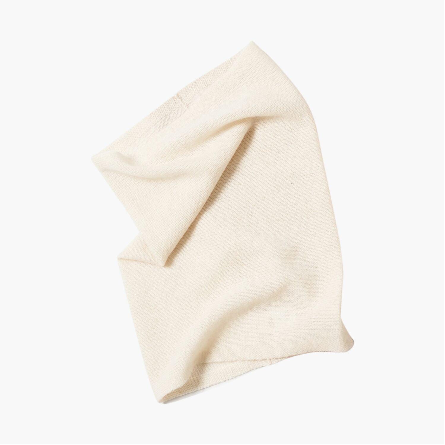 Tube cashmere scarf in mocha color.