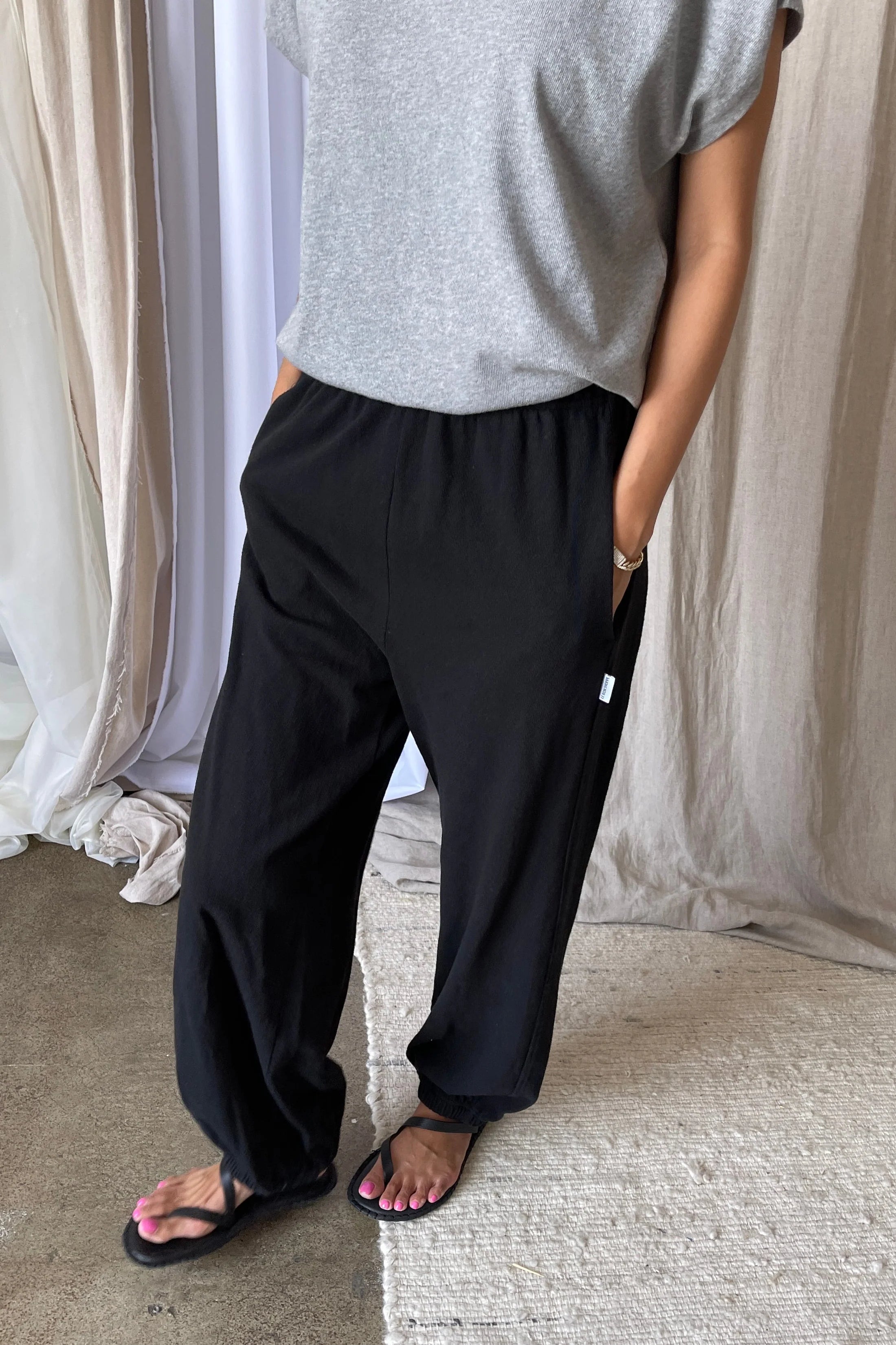 Cotton Balloon Jogger Pants