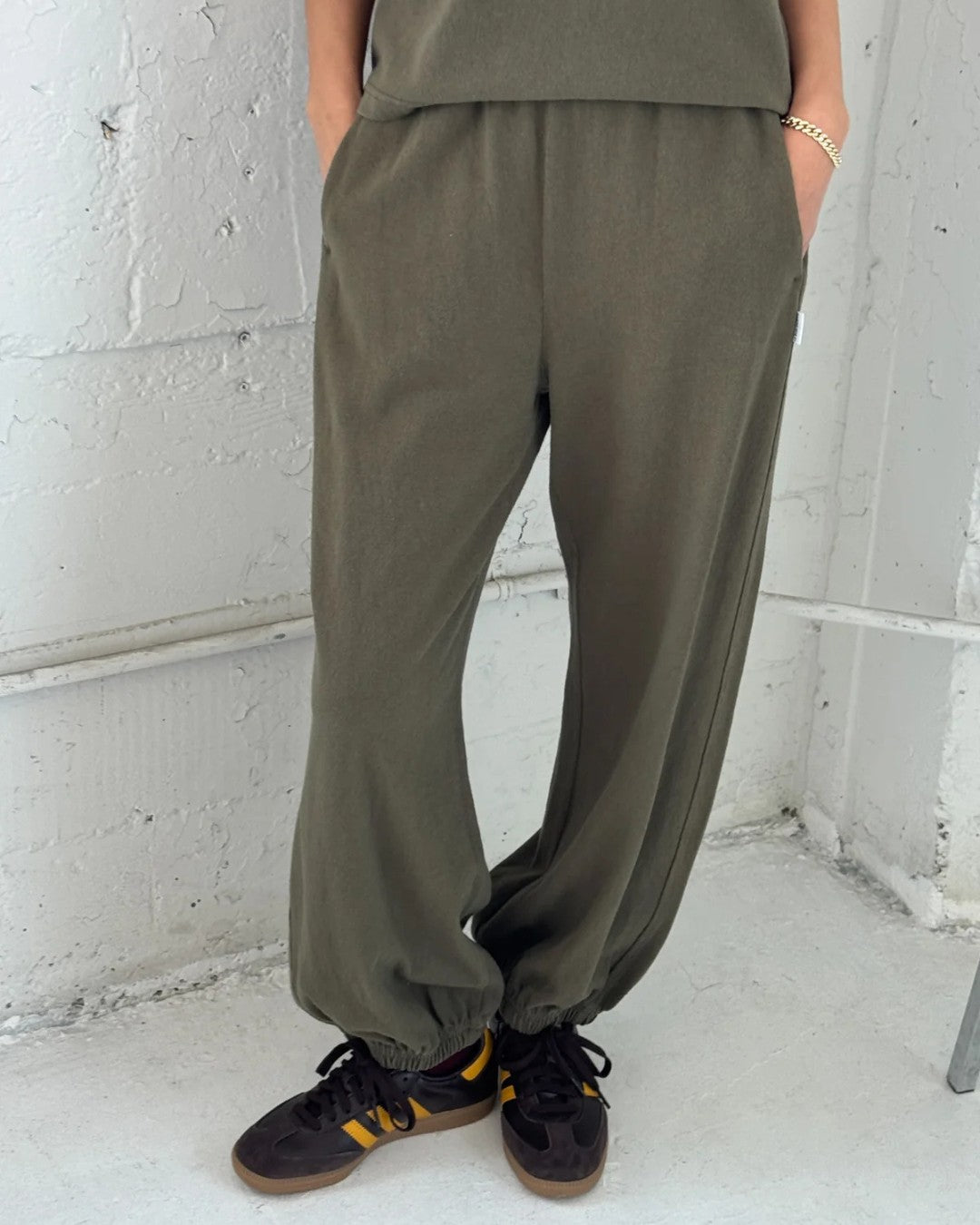 Cotton Balloon Jogger Pants