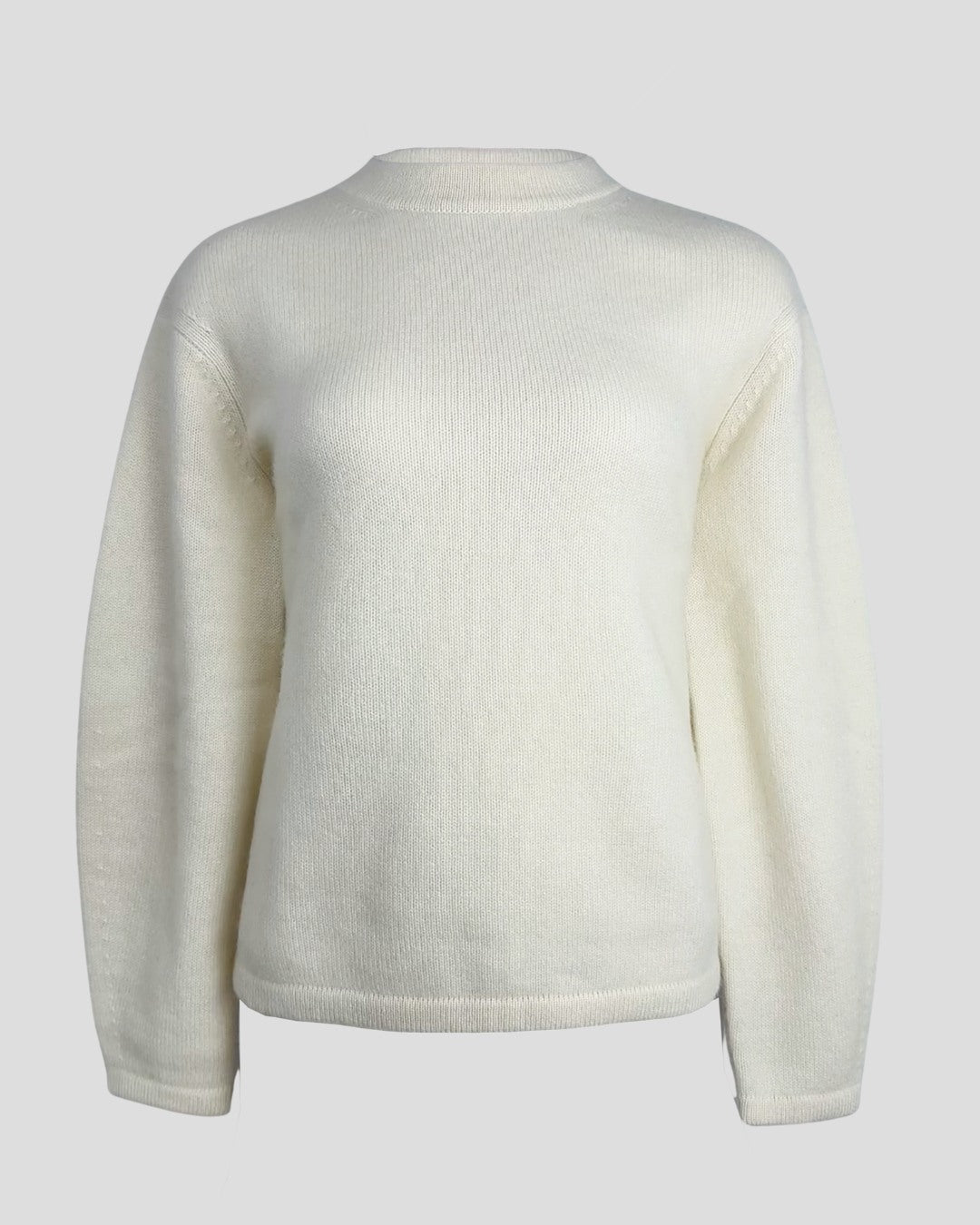 Balloon Sleeve Cashmere Sweater