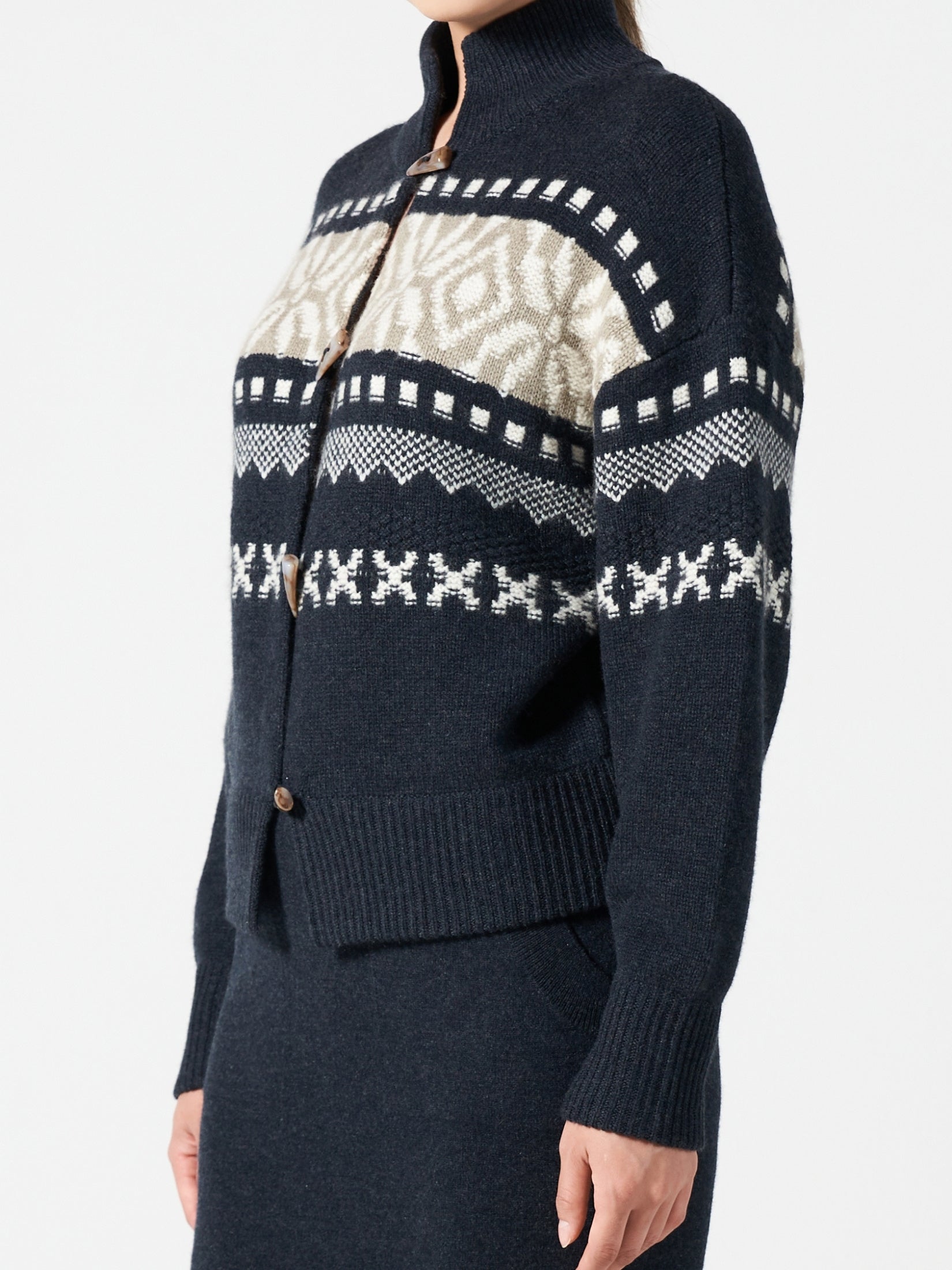 Fair Isle Cashmere Cardigan