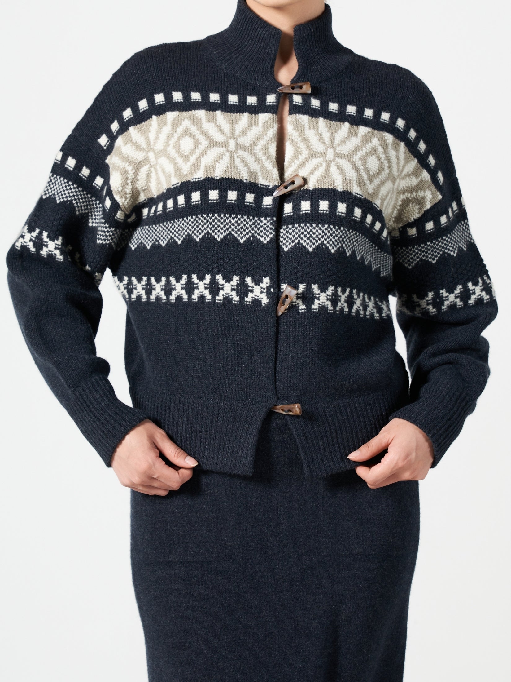 Fair Isle Cashmere Cardigan