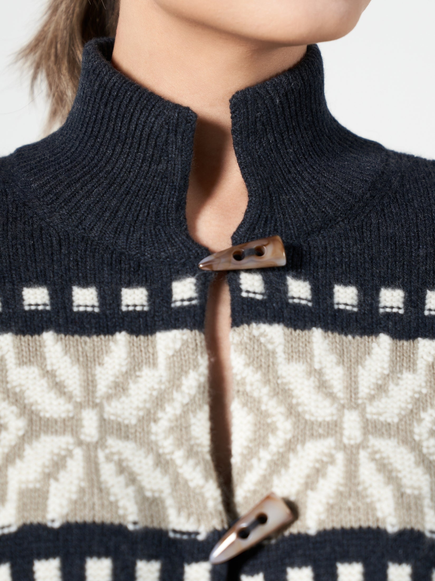 Fair Isle Cashmere Cardigan
