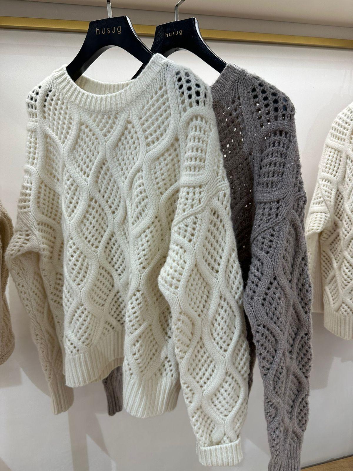 Cashmere knitted sweaters.