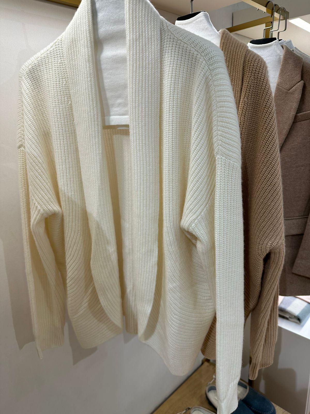 Cashmere Round Collar Cardigan