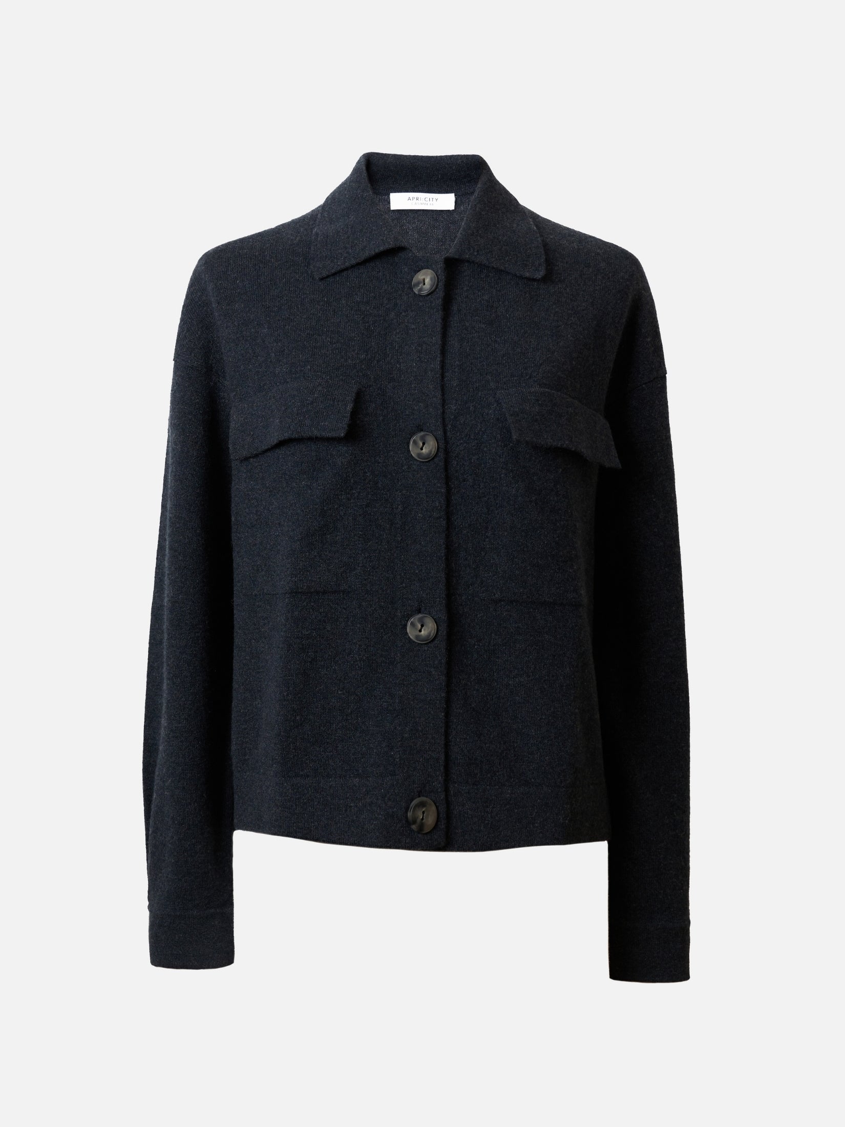 Cashmere Polo Cardigan