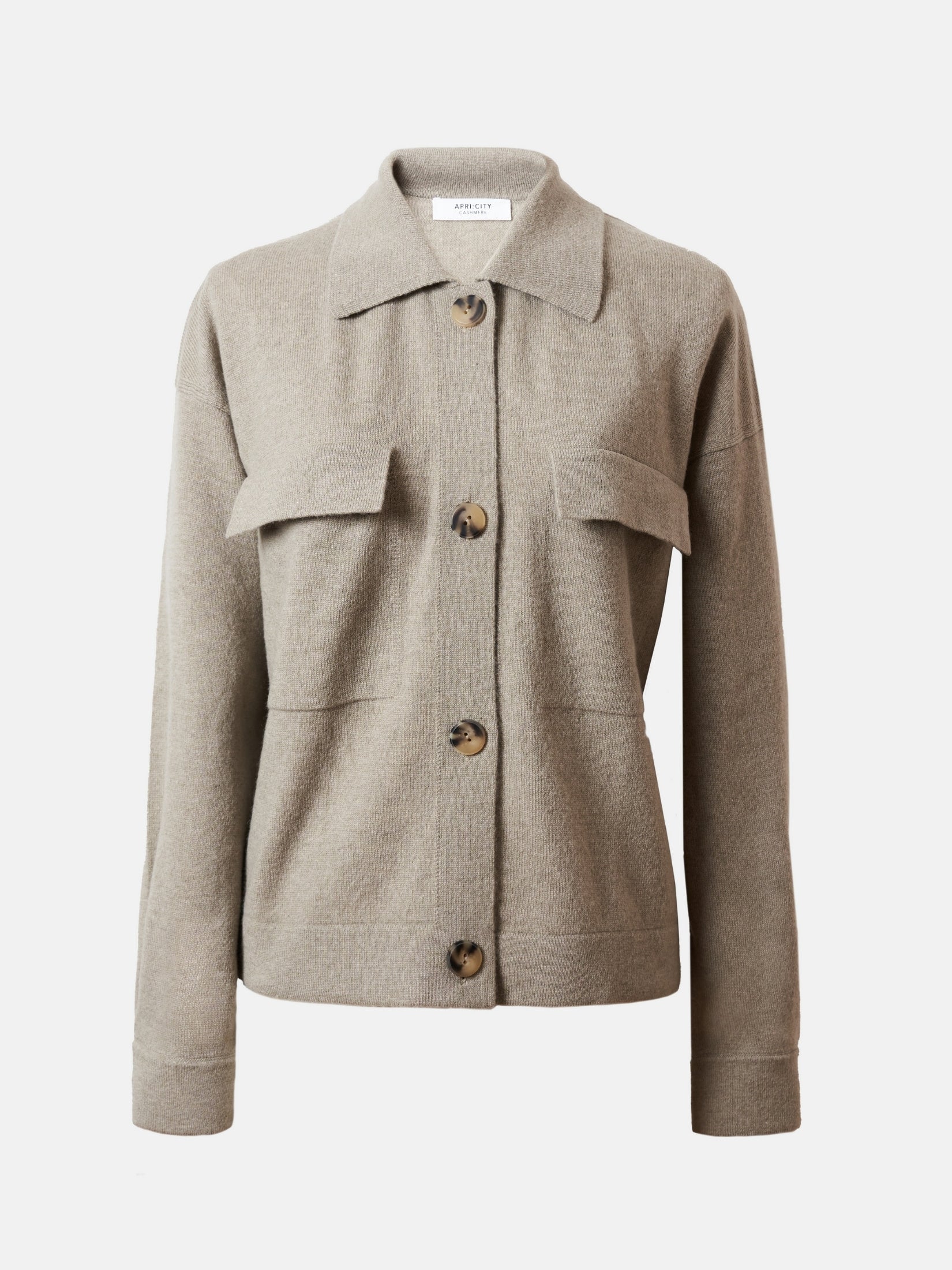 Cashmere Polo Cardigan
