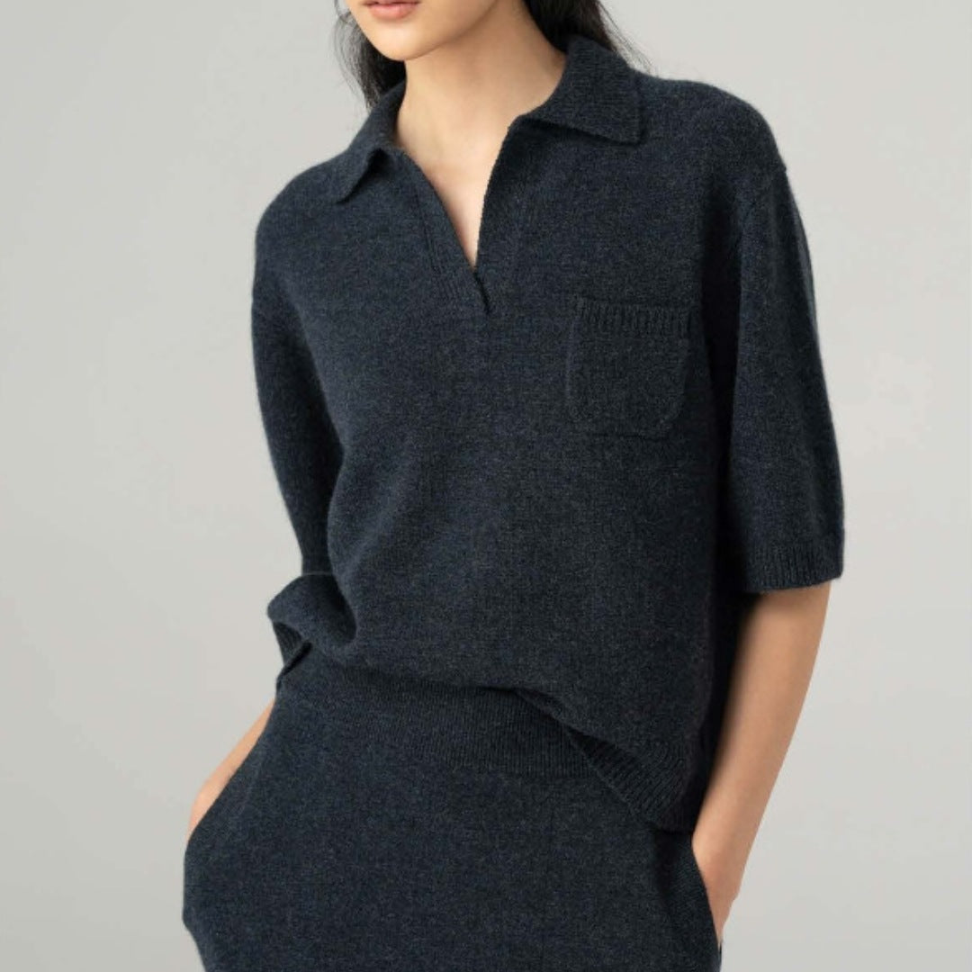 Cashmere Polo T-Shirt