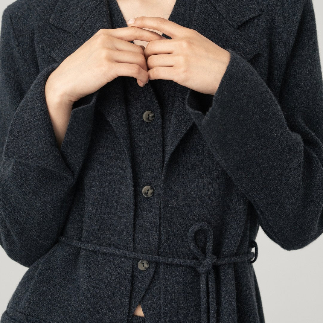 Cashmere Blazer Cardigan