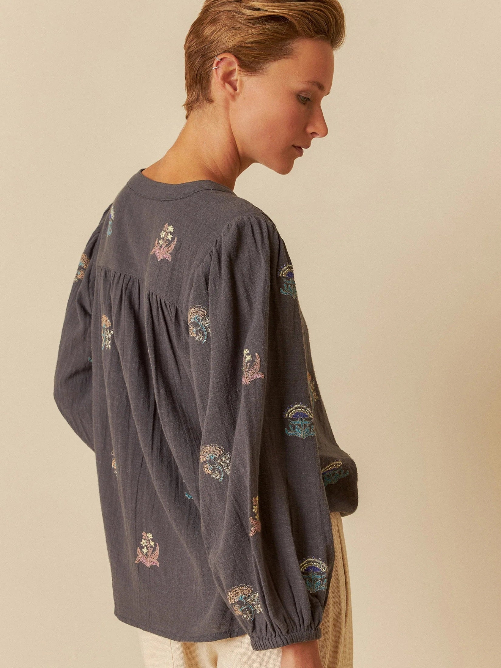 Color Embroidered Shirt