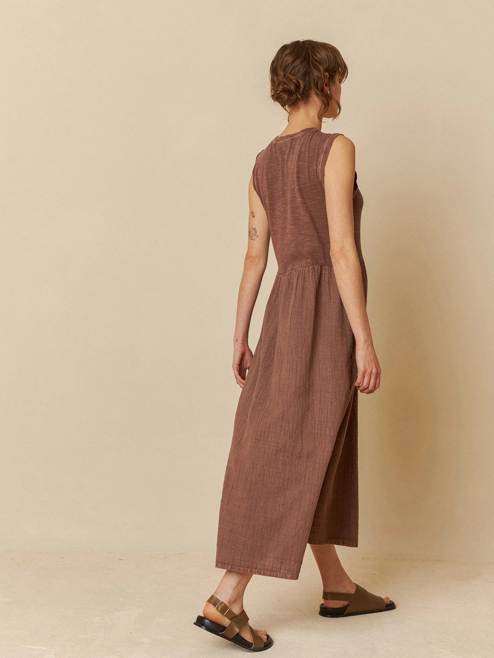 Washed effect dress