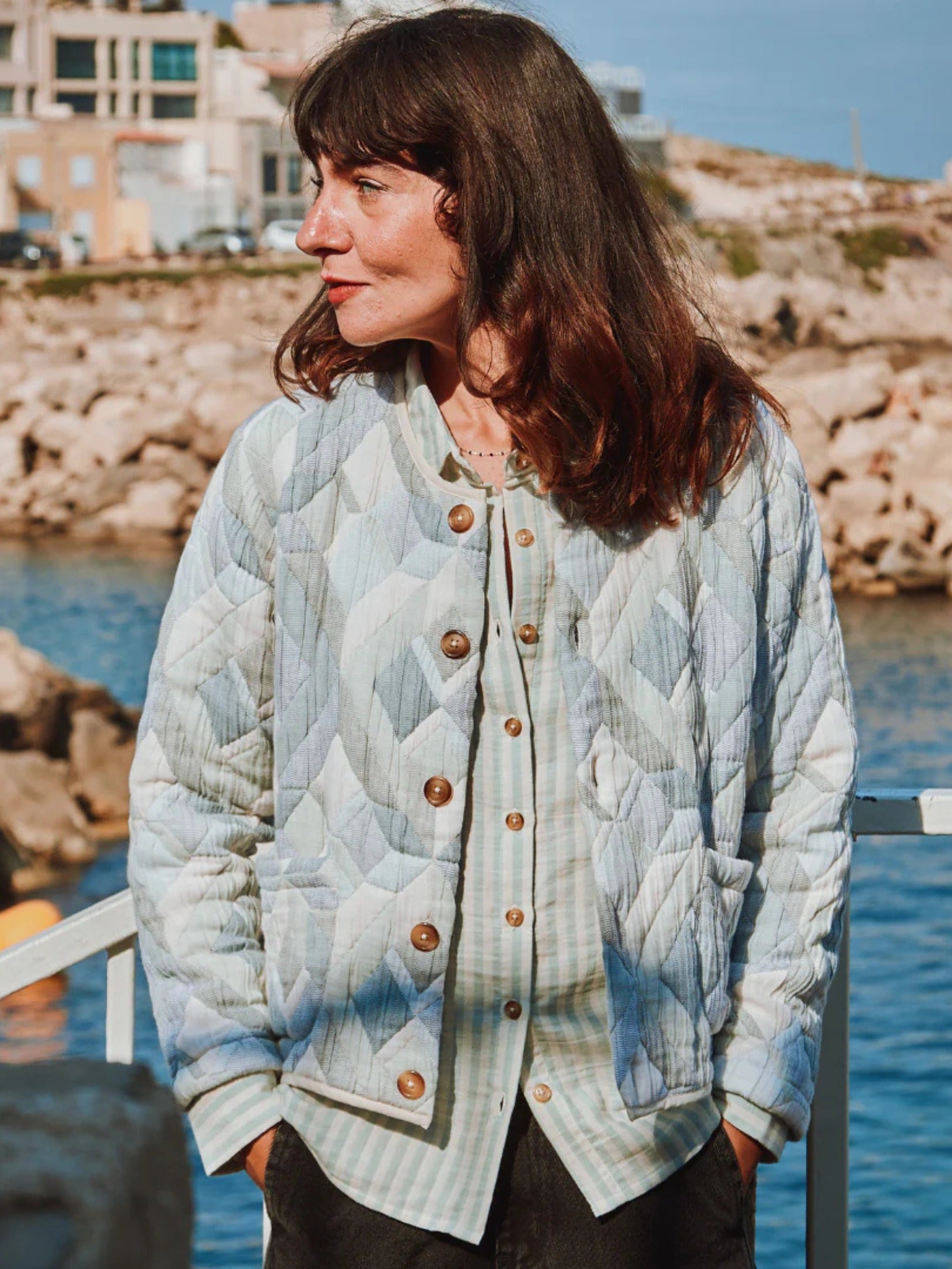 Anis Cotton Quilted Jacket