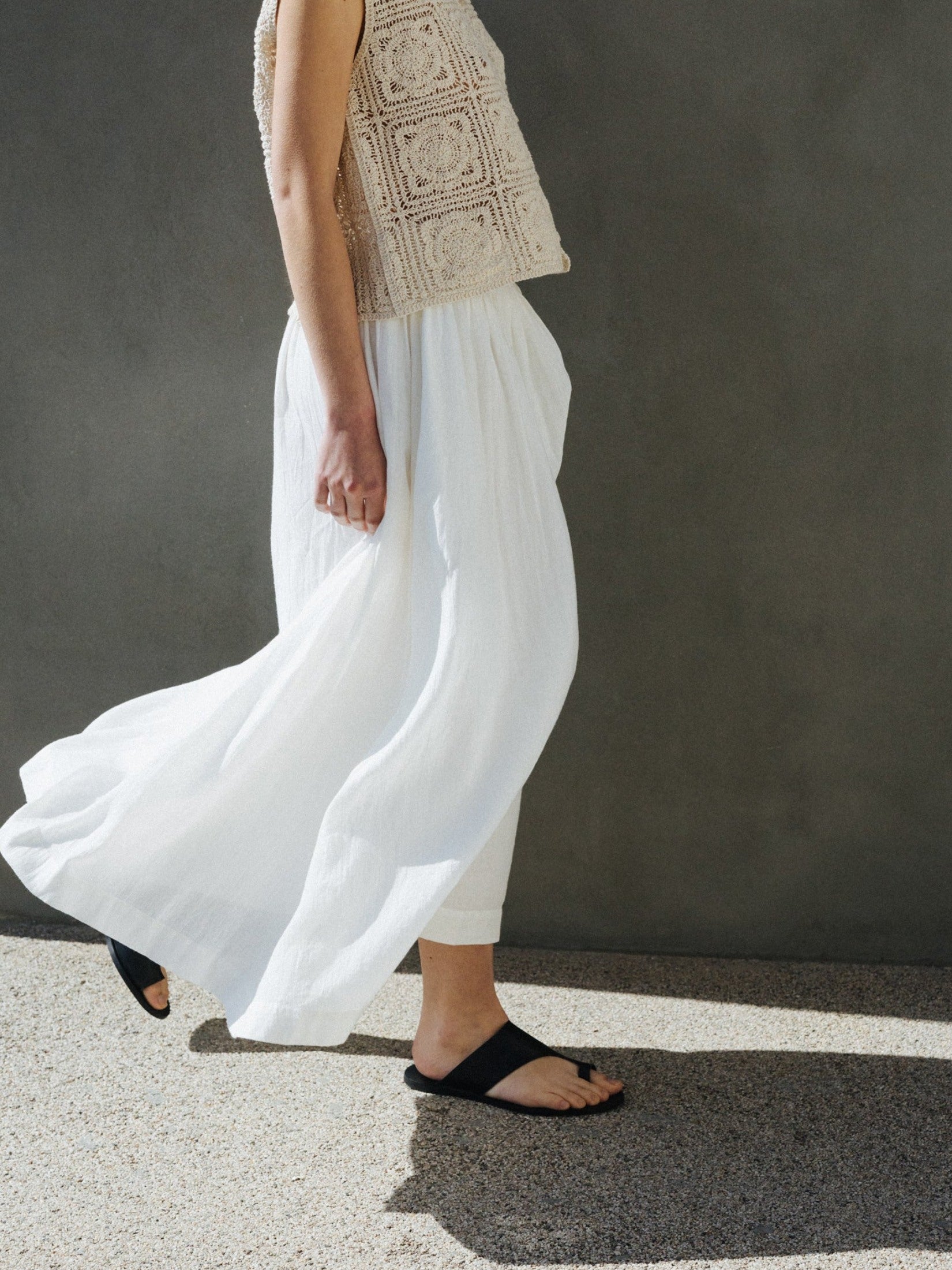 Elastic Cotton Skirt