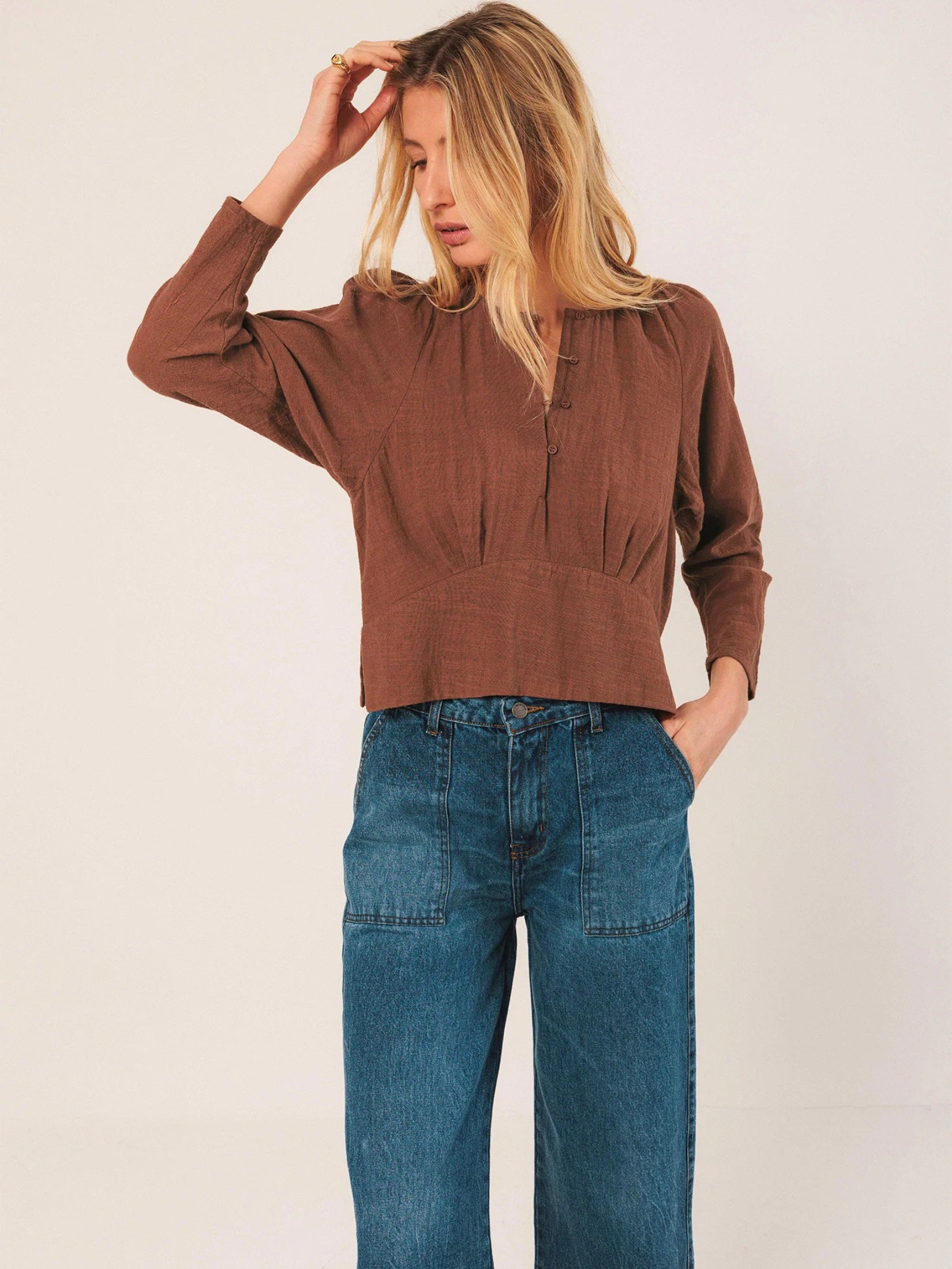 Crepe Cotton Blouse