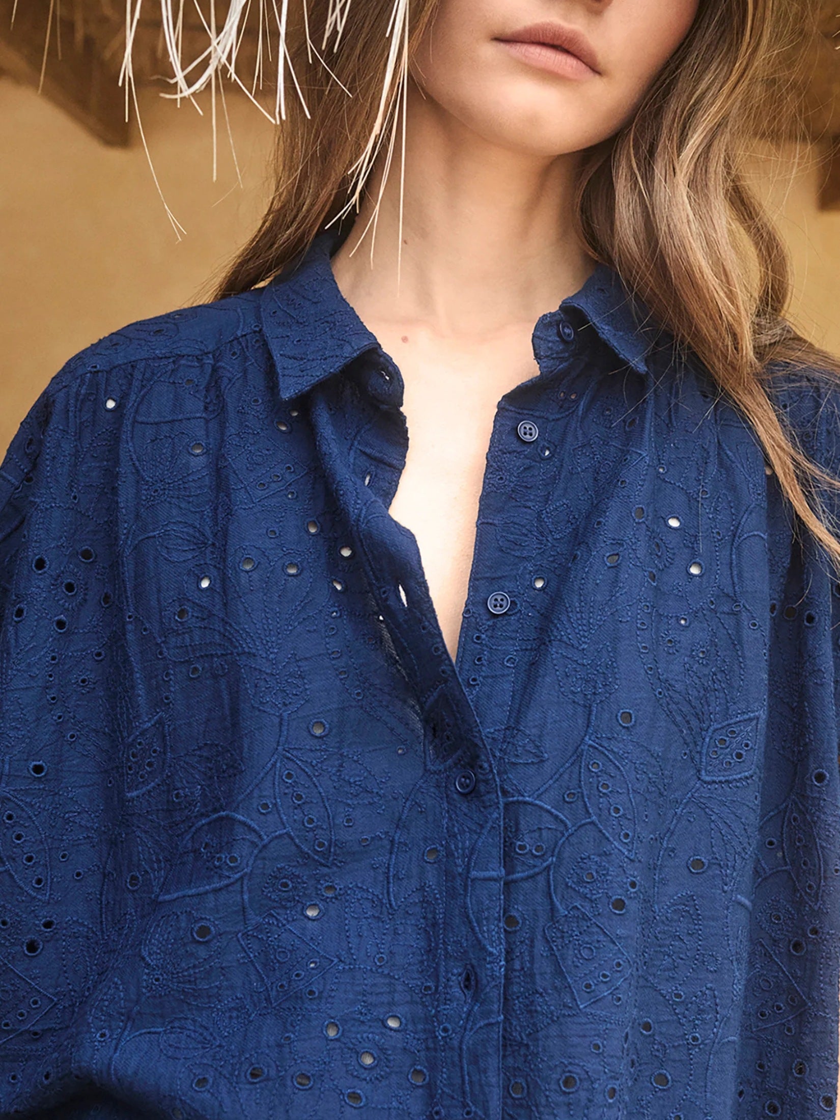 Short Sleeve Embroidery Shirt