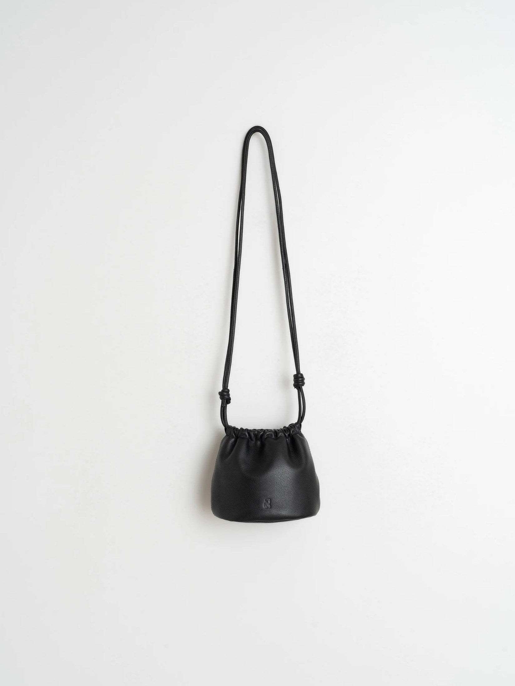 Gathered Leather Tote