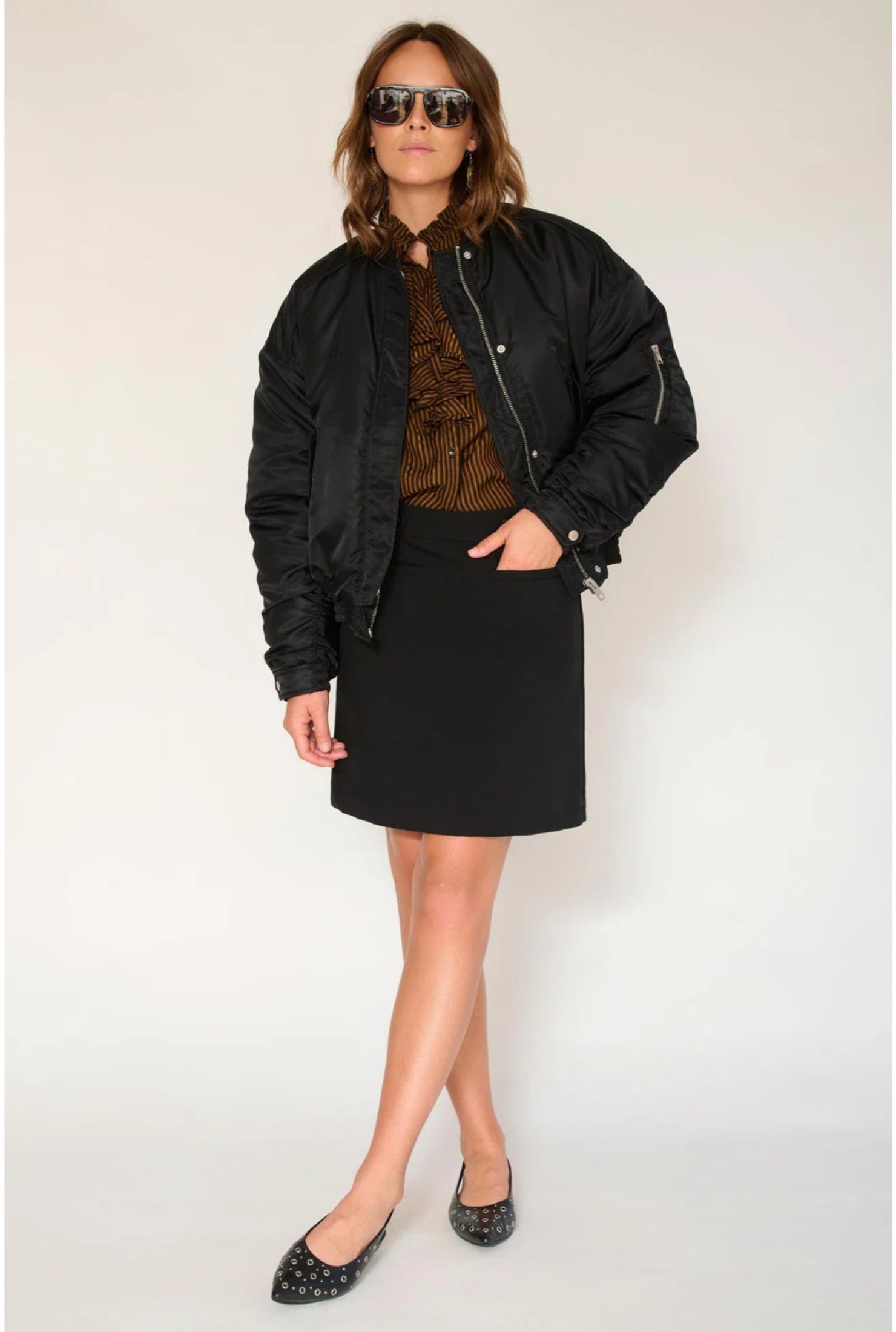 Bomber jacket-Madera