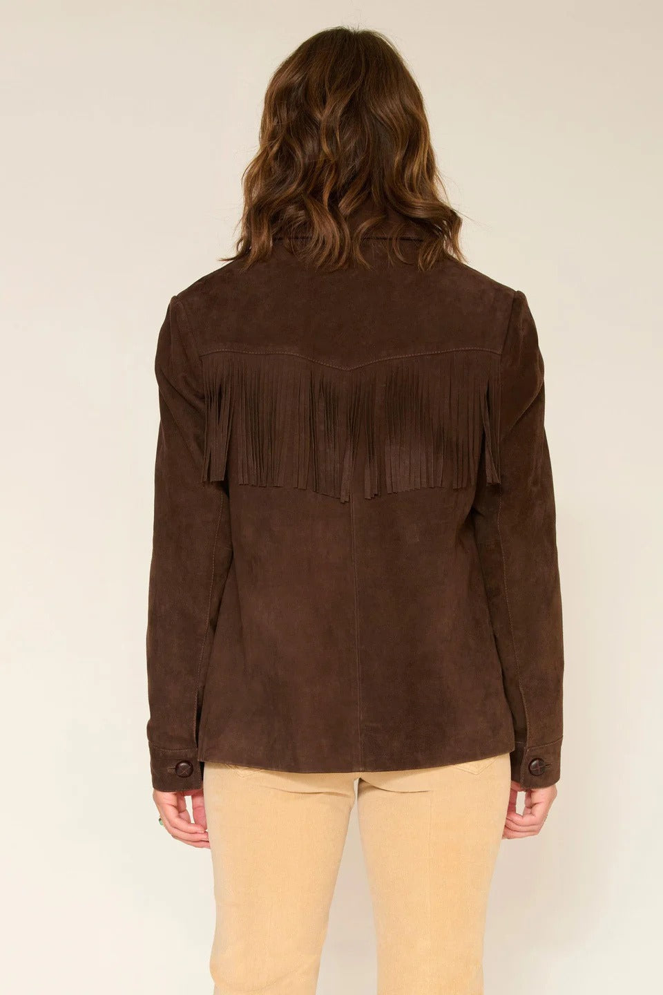 Suede Leather Fringe Jacket - Viriato