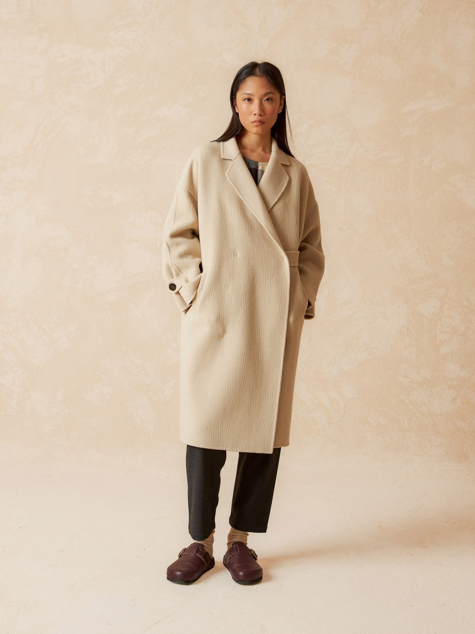 Oversized coat Loden