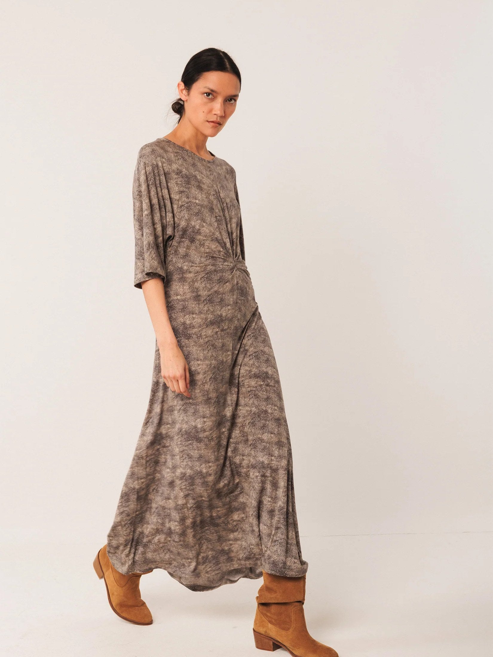 Netting Print Dress