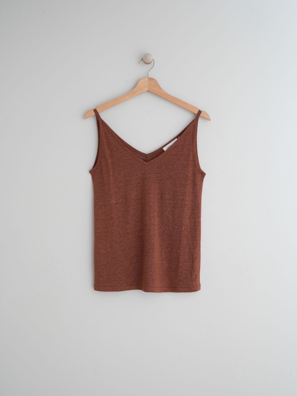 BASIC LINEN STRAPPY TANK